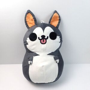 KLEPTODOGS Plush Grey & White Stuffed DOG/Husky approx 12” Klepto Dog Hyperbeard